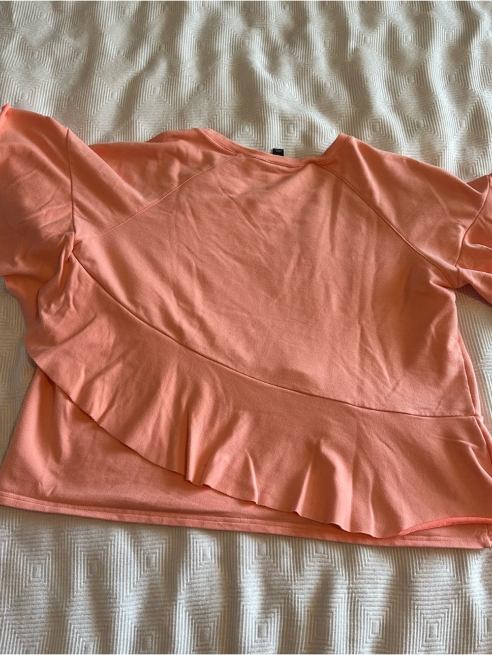 project RUNWAY Coral Ruffle Short-Sleeve Sweatshirt - Picture 8 of 8